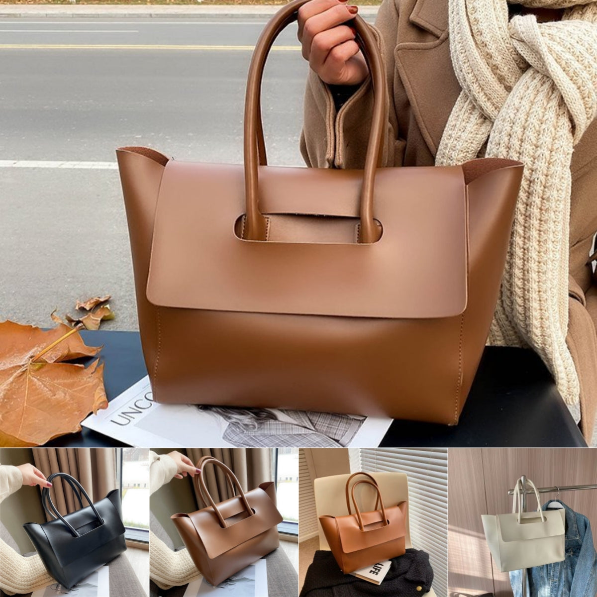 Sac à main rétro grande capacité pour femme
