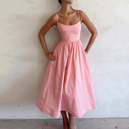 Robe Bretelles – Imprimé Frais & Silhouette Flatteuse